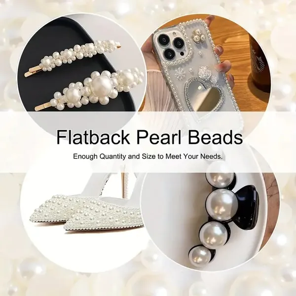 Ivory_Artificial_Flat_Back_Pearl_For_Artificial_Jewellery_Making_|_Crafting_|_Scrap_Booking_|_Beading_|_Hand_Embroidery_Materials_Diy_Jewellery