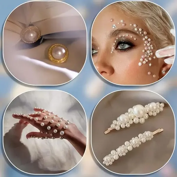 Ivory_Artificial_Flat_Back_Pearl_For_Artificial_Jewellery_Making_|_Crafting_|_Scrap_Booking_|_Beading_|_Hand_Embroidery_Materials_Diy_Jewellery