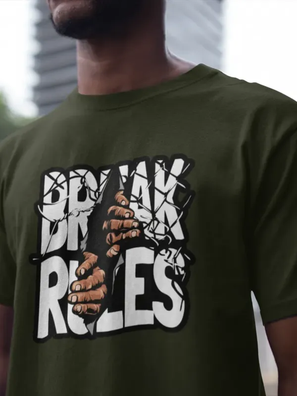 Forest_Green_Cotton_Oversized_Drop_Shoulder_Unisex_T-shirt_With_240_GSM_(Break_Rules)