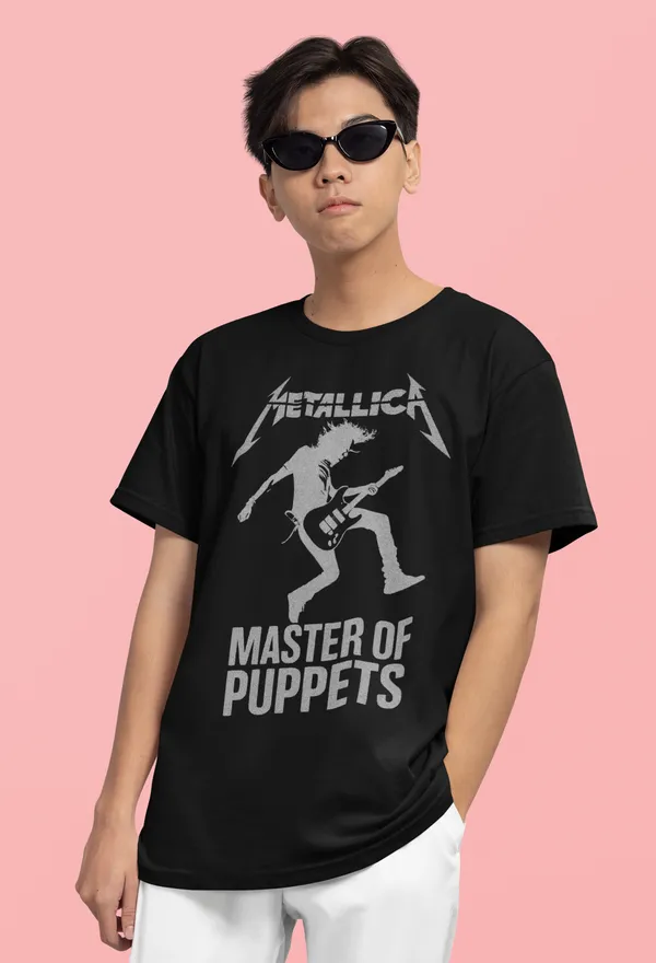Black_Pure_Cotton_Oversized_Drop_Shoulder_Unisex_T-shirt_With_240_GSM_(Metallica)