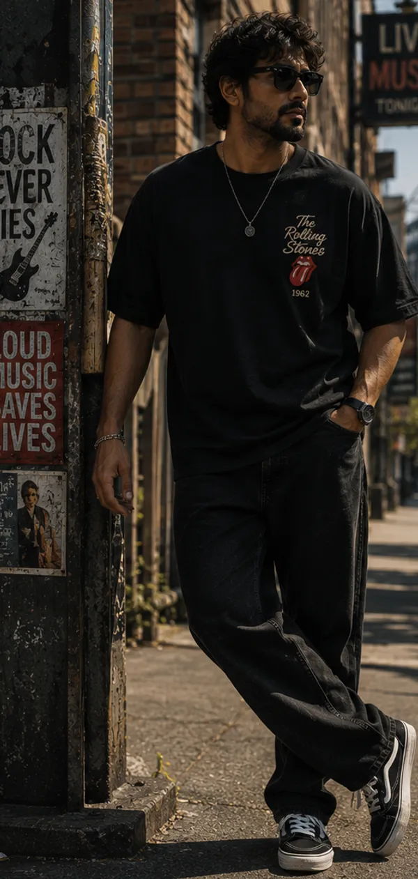 Appam_Amplified_Soul_Oversized_T-Shirt_|_Volume_Distortion_Emotion_|_Rock_Music_Guitar_Amp_Graphic_Back_Print_|_240_GSM_Biowashed_Cotton_Black