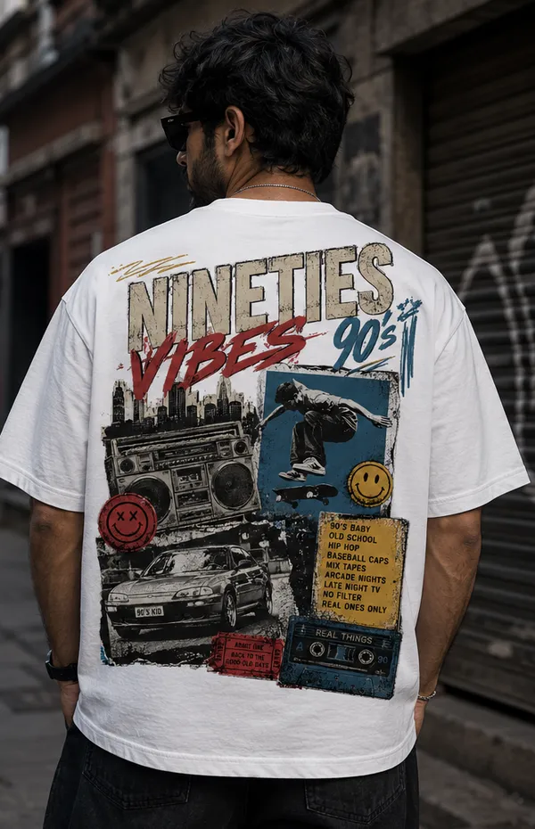 Appam_Nineties_Vibes_90s_Oversized_T-Shirt_|_Back_Printed_Old_School_Hip_Hop_Skate_Culture_Graphic_Tee_|_Retro_Streetwear_|_240_GSM_Biowashed_Cotton_White