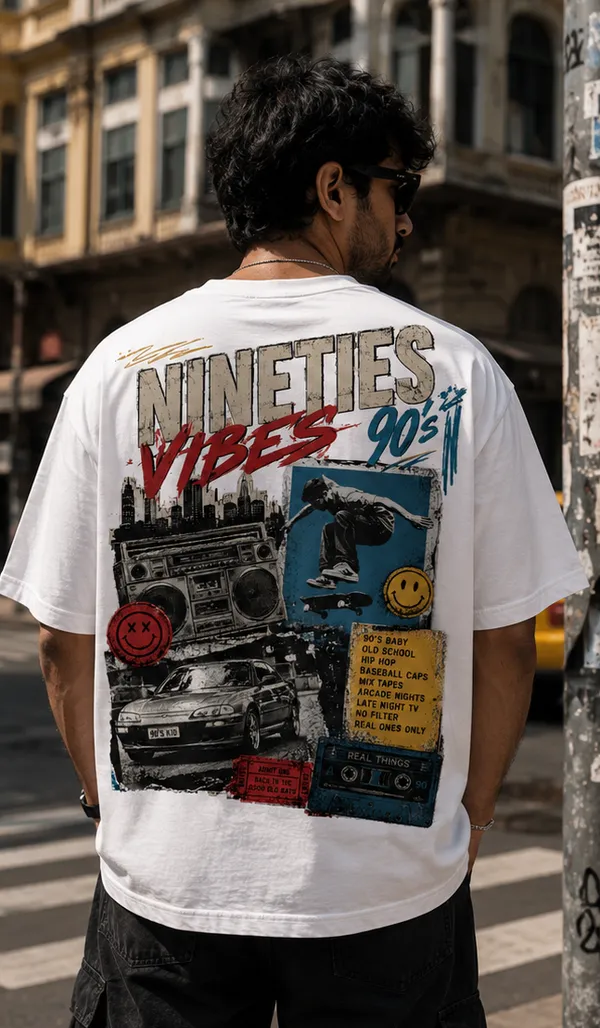 Appam_Nineties_Vibes_90s_Oversized_T-Shirt_|_Back_Printed_Old_School_Hip_Hop_Skate_Culture_Graphic_Tee_|_Retro_Streetwear_|_240_GSM_Biowashed_Cotton_White