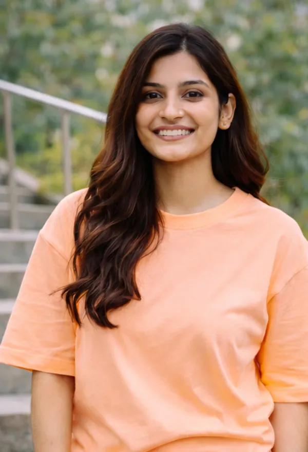 Solid_Peach_Colour_Pure_Cotton_Oversized_Drop_Shoulder_Unisex_240_GSM_T-shirt
