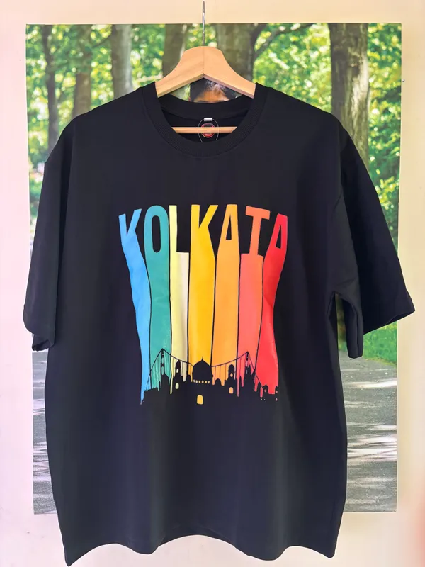 Unisex_Black_Kolkata_Collection_-_Pure_Cotton_Oversized_Drop_Shoulder_T-Shirt_(240_Gsm)_(Kolkata)