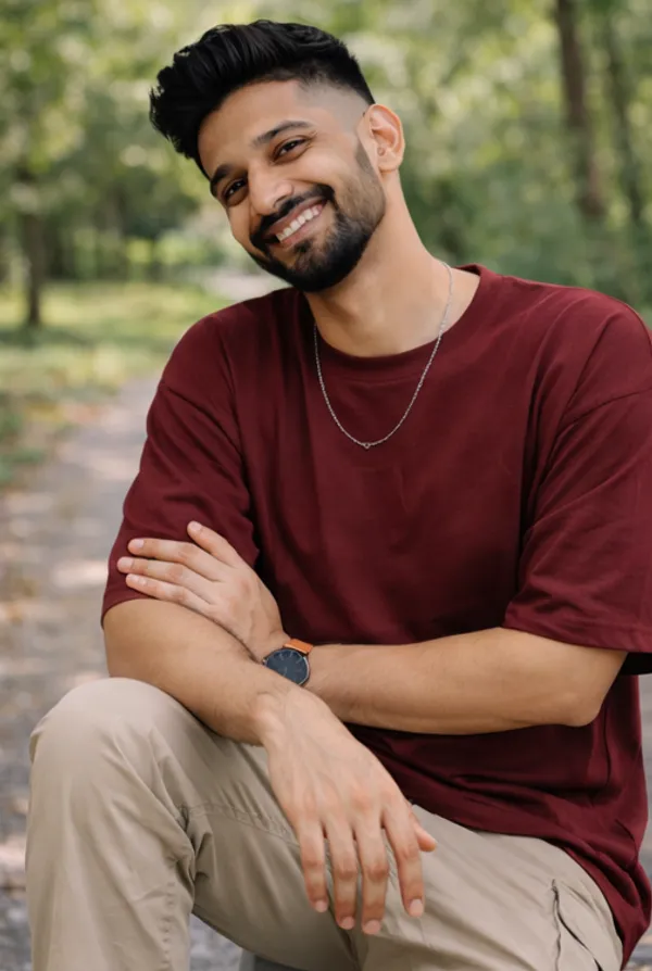 Solid_Maroon_Colour_Pure_Cotton_Oversized_Drop_Shoulder_Unisex_240_GSM_T-shirt