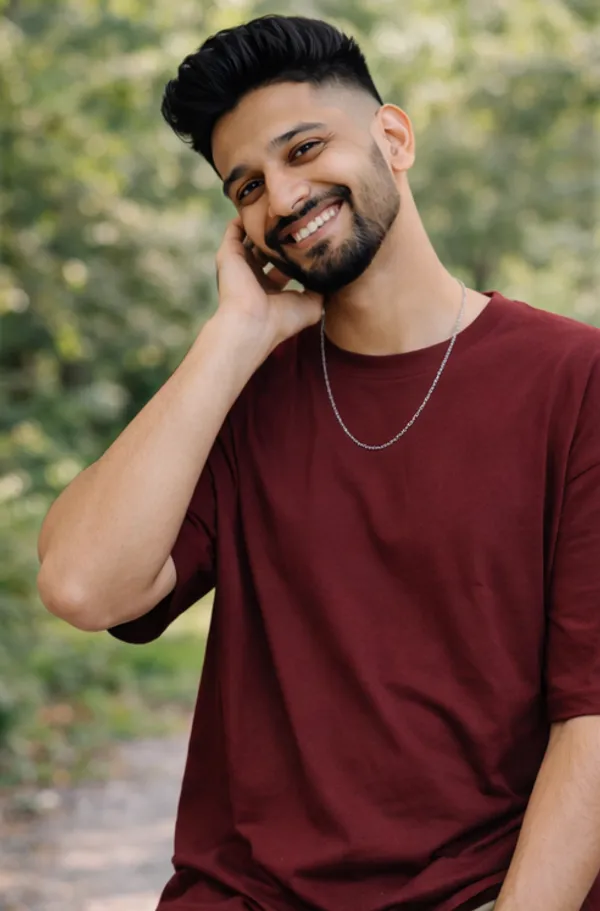 Solid_Maroon_Colour_Pure_Cotton_Oversized_Drop_Shoulder_Unisex_240_GSM_T-shirt