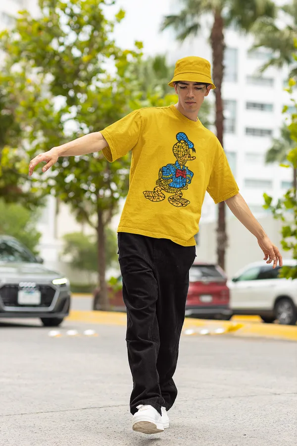 Mustard_Pure_Cotton_Oversized_Drop_Shoulder_T-Shirt_for_Men_(240_Gsm)_(Donald_Caligraphy)