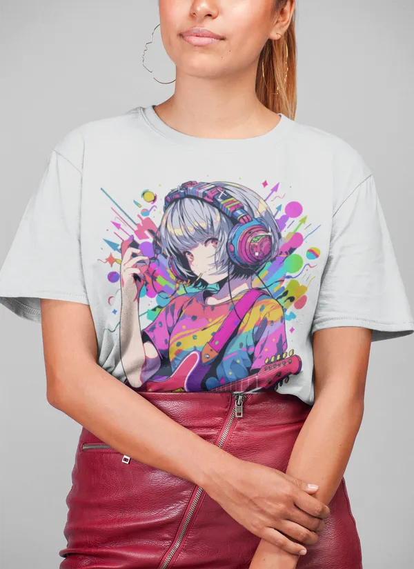 Off_White_Cotton_Oversized_Drop_Shoulder_Unisex_T-shirt_With_240_GSM_(Anime_Headphone)