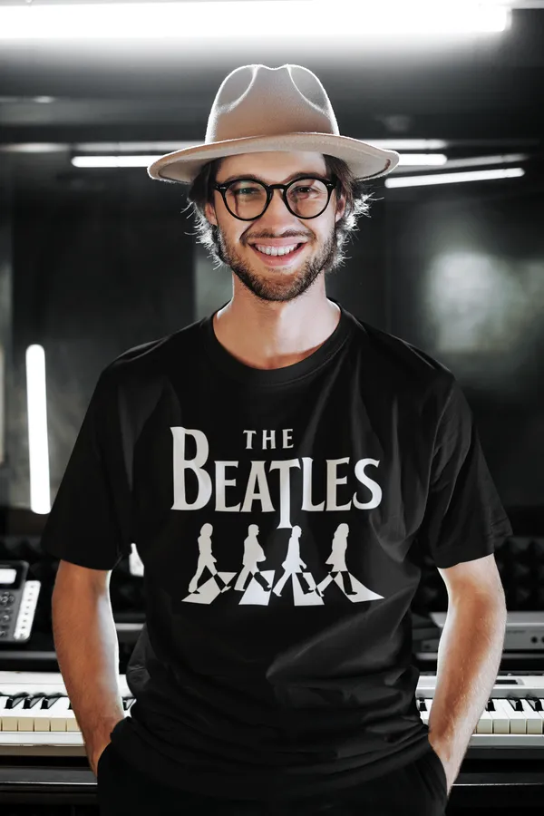 Black_Cotton_Oversized_Drop_Shoulder_Unisex_T-shirt_With_240_GSM_(Beatles)
