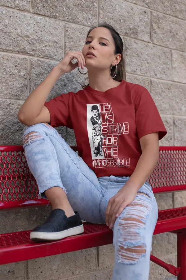 Maroon_Pure_Cotton_Oversized_Drop_Shoulder_Unisex_T-shirt_With_240_GSM_(Charlie_Chaplin)