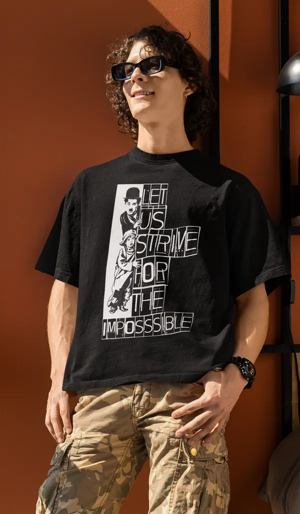 Black_Pure_Cotton_Oversized_Drop_Shoulder_Unisex_T-shirt_With_240_GSM_(Charlie_Chaplin)