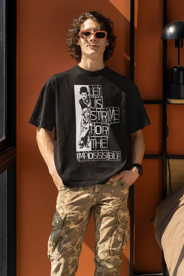 Black_Pure_Cotton_Oversized_Drop_Shoulder_Unisex_T-shirt_With_240_GSM_(Charlie_Chaplin)