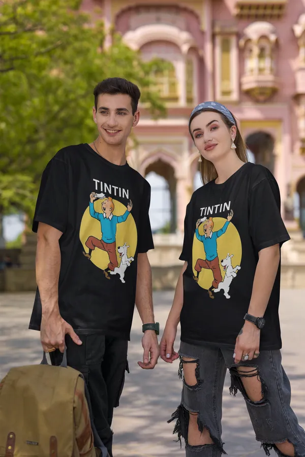 Black_Pure_Cotton_Oversized_Drop_Shoulder_Unisex_T-shirt_With_240_GSM_(Tintin)