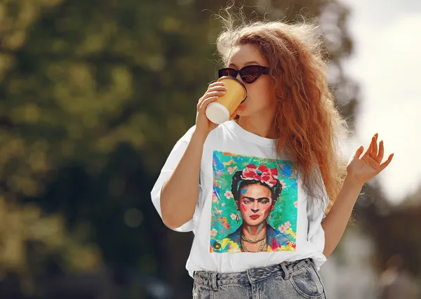 Off_White_Cotton_Oversized_Drop_Shoulder_Unisex_T-shirt_With_240_GSM_(Frida_Kahlo_Self_Portrait)