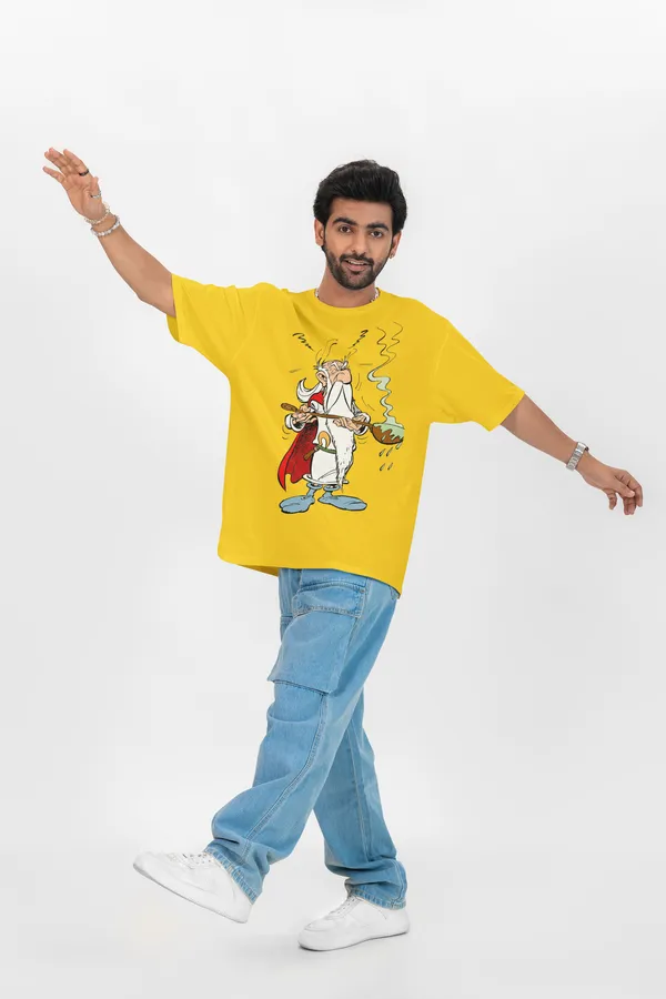 Mustard_Pure_Cotton_Oversized_Drop_Shoulder_Men_T-shirt_With_240_GSM_(Getafix_Asterix)