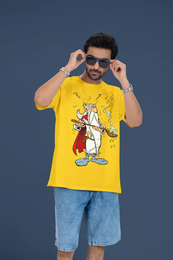 Mustard_Pure_Cotton_Oversized_Drop_Shoulder_Men_T-shirt_With_240_GSM_(Getafix_Asterix)