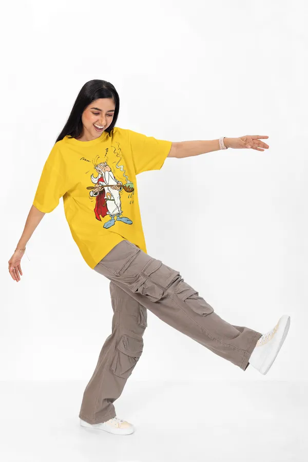 Mustard_Pure_Cotton_Oversized_Drop_Shoulder_Women_T-shirt_With_240_GSM_(Getafix_Asterix)
