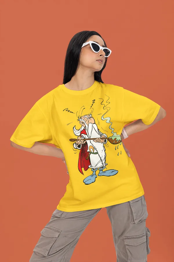 Mustard_Pure_Cotton_Oversized_Drop_Shoulder_Women_T-shirt_With_240_GSM_(Getafix_Asterix)