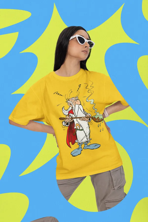 Mustard_Pure_Cotton_Oversized_Drop_Shoulder_Women_T-shirt_With_240_GSM_(Getafix_Asterix)