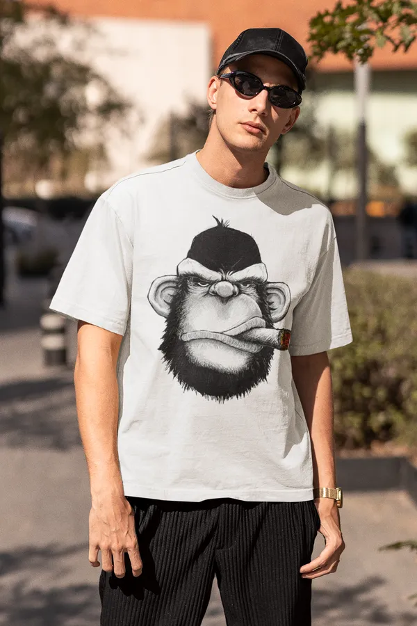 Off_White_Cotton_Oversized_Drop_Shoulder_T-shirt_With_240_GSM_(Gorilla)__For_Men