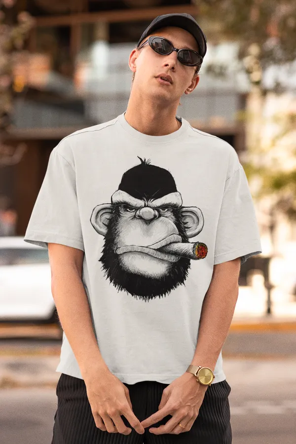 Off_White_Cotton_Oversized_Drop_Shoulder_T-shirt_With_240_GSM_(Gorilla)__For_Men
