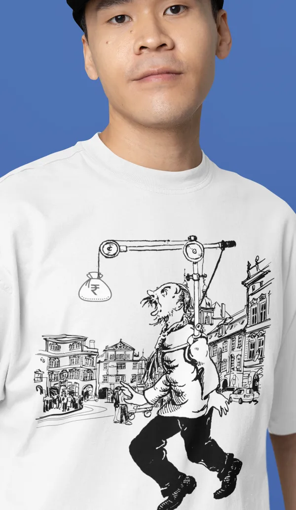 Unisex_Off_White_Bengali_Ray_Collection_-_Pure_Cotton_Oversized_Drop_Shoulder_T-Shirt_(240_Gsm)_(Khuror_Kol)