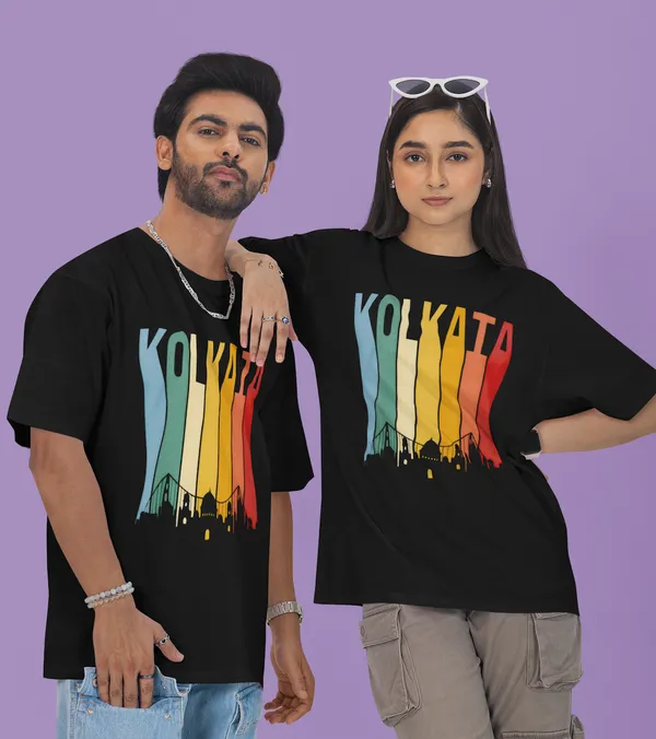 Unisex_Black_Kolkata_Collection_-_Pure_Cotton_Oversized_Drop_Shoulder_T-Shirt_(240_Gsm)_(Kolkata)