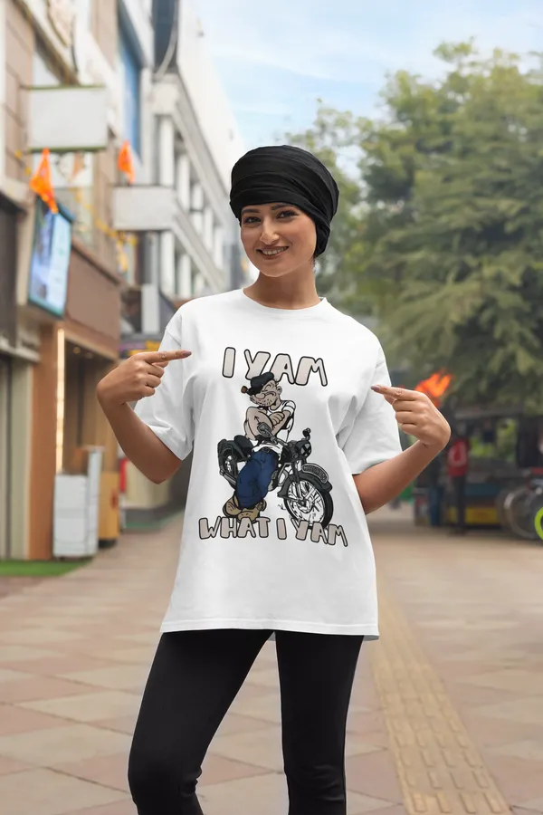 Off_White_Cotton_Oversized_Drop_Shoulder_Women_T-shirt_With_240_GSM_(Popeye_The_Sailor)
