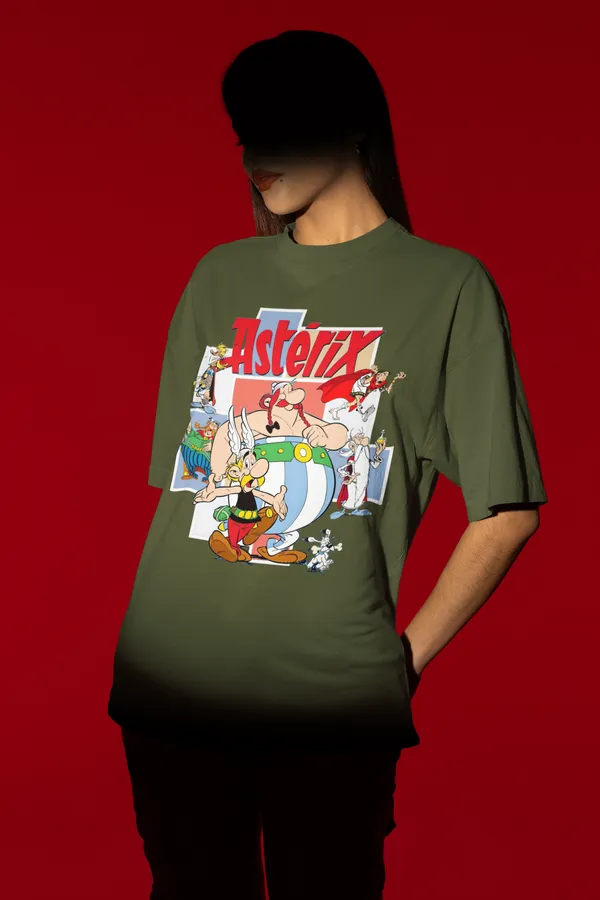 Forest_Green_Pure_Cotton_Oversized_Drop_Shoulder_T-Shirt_for_Women_(240_Gsm)_(Asterix)