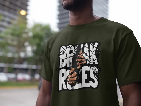 Forest_Green_Cotton_Oversized_Drop_Shoulder_Unisex_T-shirt_With_240_GSM_(Break_Rules)