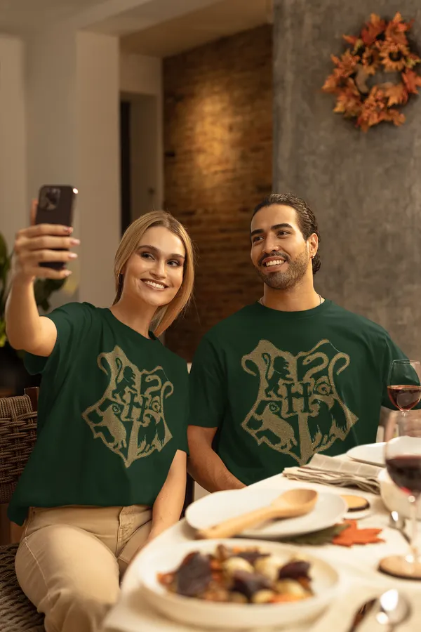 Forest_Green_Pure_Cotton_Oversized_Drop_Shoulder_Unisex_T-shirt_With_240_GSM_(Harry_Potter_All_House_Logo)