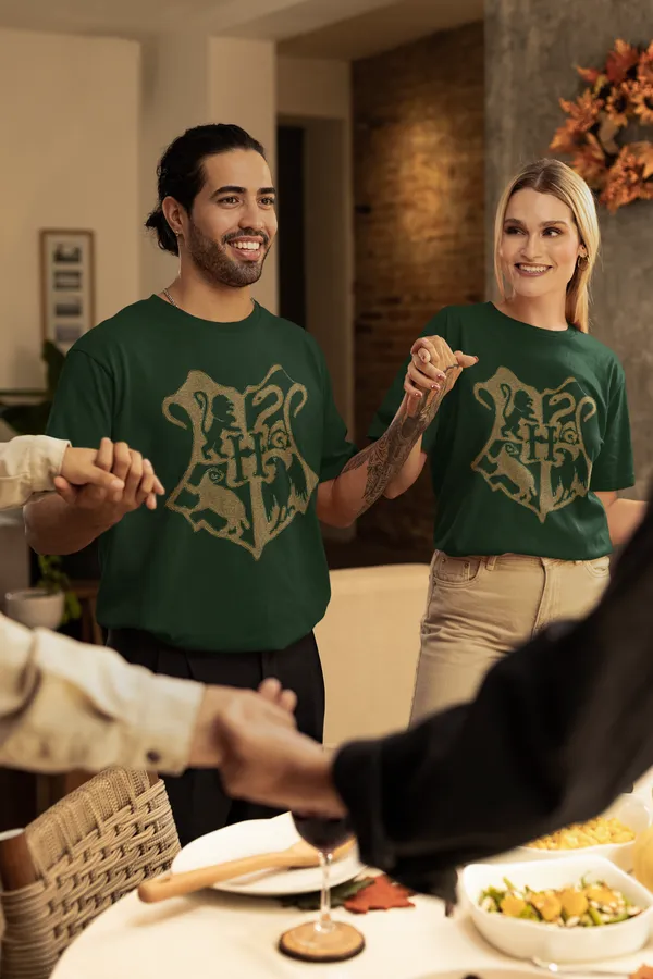 Forest_Green_Pure_Cotton_Oversized_Drop_Shoulder_Unisex_T-shirt_With_240_GSM_(Harry_Potter_All_House_Logo)
