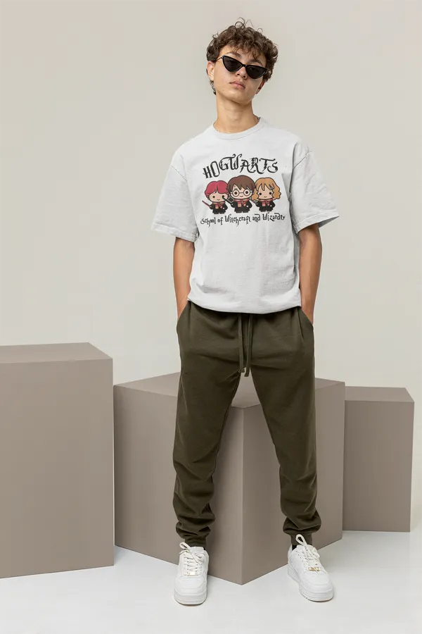 Off_White_Pure_Cotton_Oversized_Drop_Shoulder_Unisex_T-shirt_With_240_GSM_(Harry_Potter_Hogwarts)
