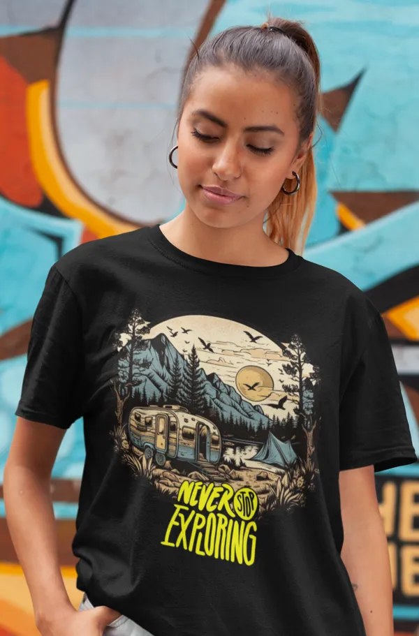 Black_Pure_Cotton_Oversized_Drop_Shoulder_women_T-shirt_With_240_GSM_(Never_Stop_Exploring_Travel_T_shirt)
