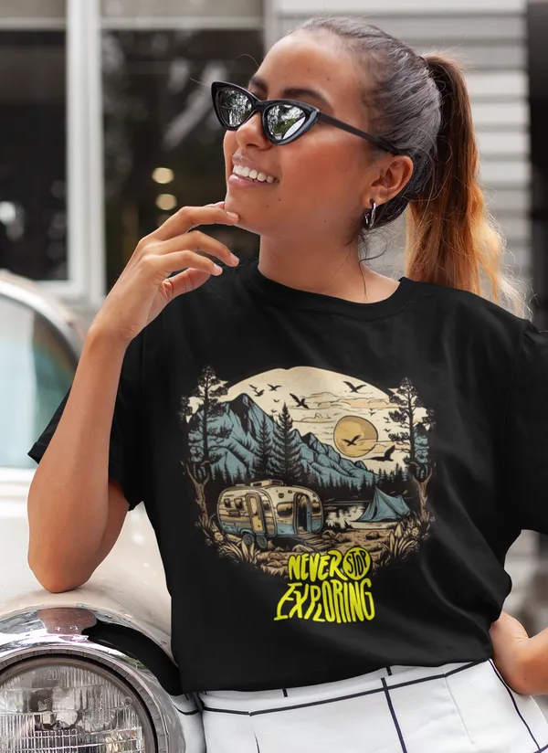 Black_Pure_Cotton_Oversized_Drop_Shoulder_women_T-shirt_With_240_GSM_(Never_Stop_Exploring_Travel_T_shirt)
