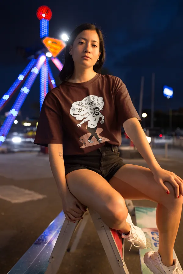 Maroon_Cotton_Oversized_Drop_Shoulder_Unisex_T-shirt_With_240_GSM_(Angry_Captain_Haddock)