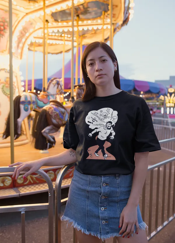 Black_Cotton_Oversized_Drop_Shoulder_Unisex_T-shirt_With_240_GSM_(Angry_Captain_Haddock)