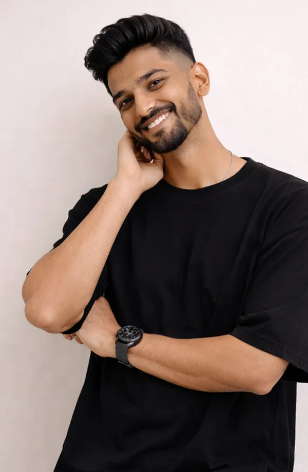 Solid_Black_Colour_Pure_Cotton_Oversized_Drop_Shoulder_Unisex_240_GSM_T-shirt