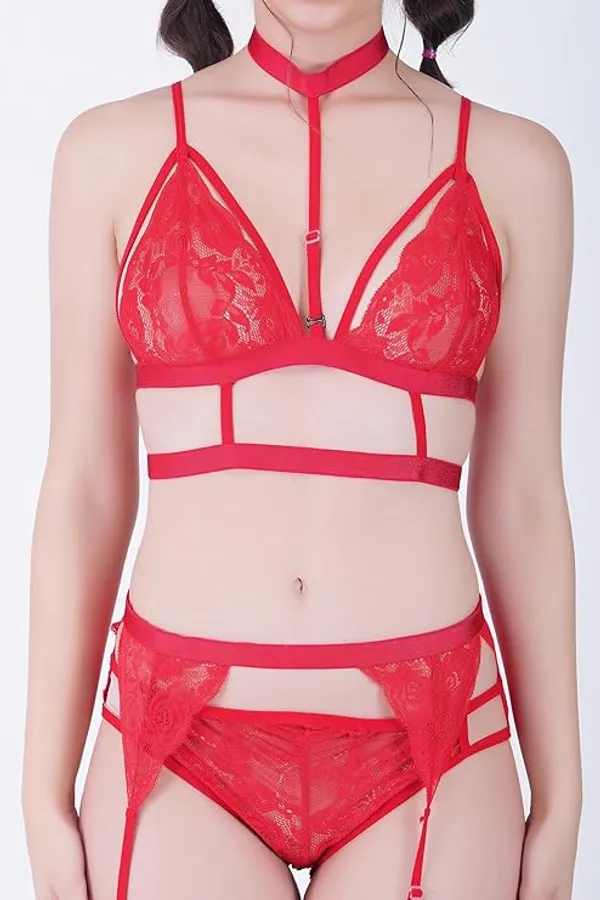 Red_Regular_Solid_Baby_Doll_Lingerie_Set_|_For_Women