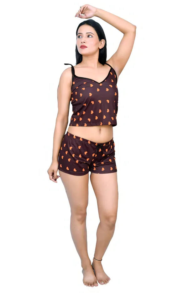 Brown_Regular_Solid_Baby_Doll_|_For_Women