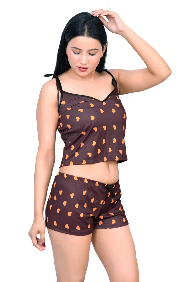 Brown_Regular_Solid_Baby_Doll_|_For_Women