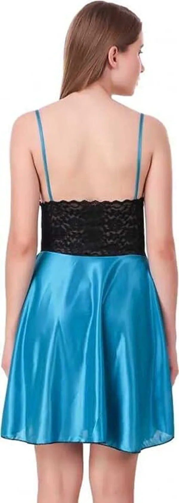 Blue_And_Black_Regular_Solid_Baby_Doll_|_For_Women