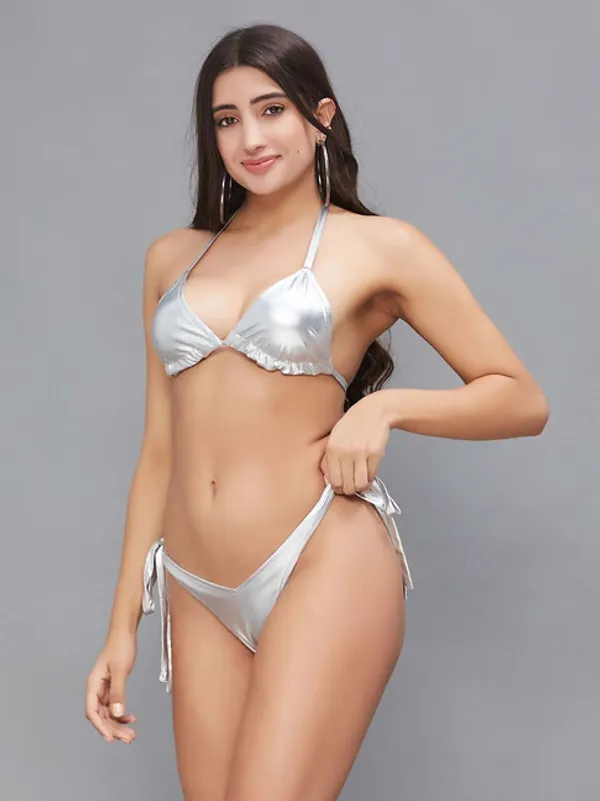 Silver_Solid_Regular_Self_Design_Lingerie_Set_|_For_Women