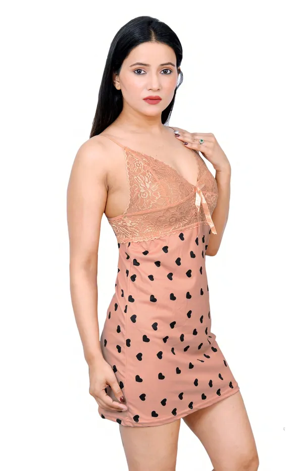 Nude_Color_Regular_Solid_Baby_Doll_|_For_Women