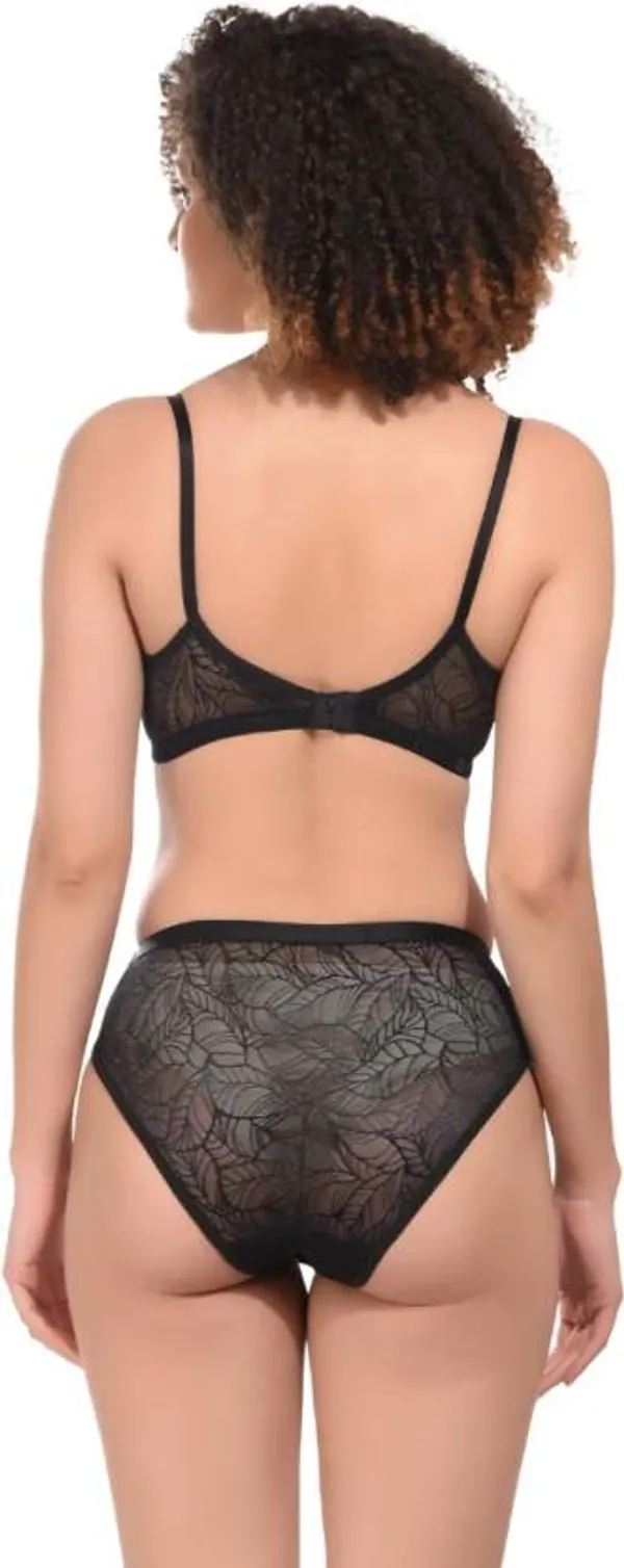 Black_solid_Regular_Self_Design_Lingerie_Set_|_For_Women