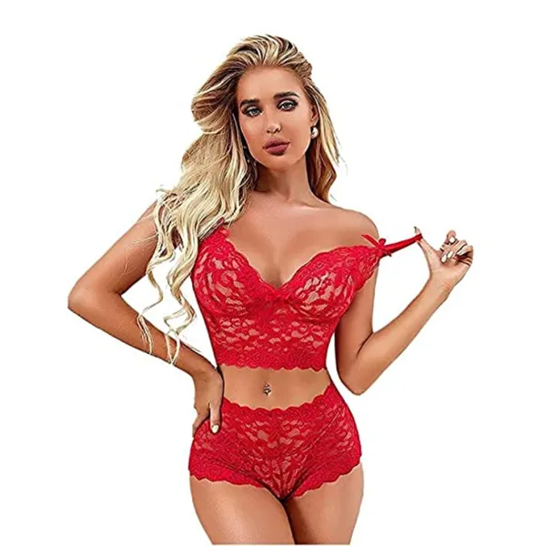 Red_Regular_Solid_Self_Design_Lingerie_Set_|_For_Women