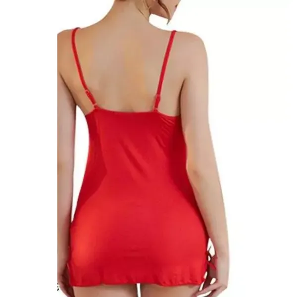 Red_Self_Design_Regular_Solid_Baby_Doll_|_For_Women