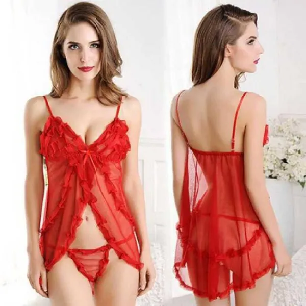 Red_Regular_Solid_Baby_Doll_|_For_Women
