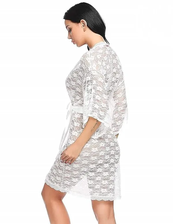 White_Self_Design_Solid_Night_Suit_|_For_Women
